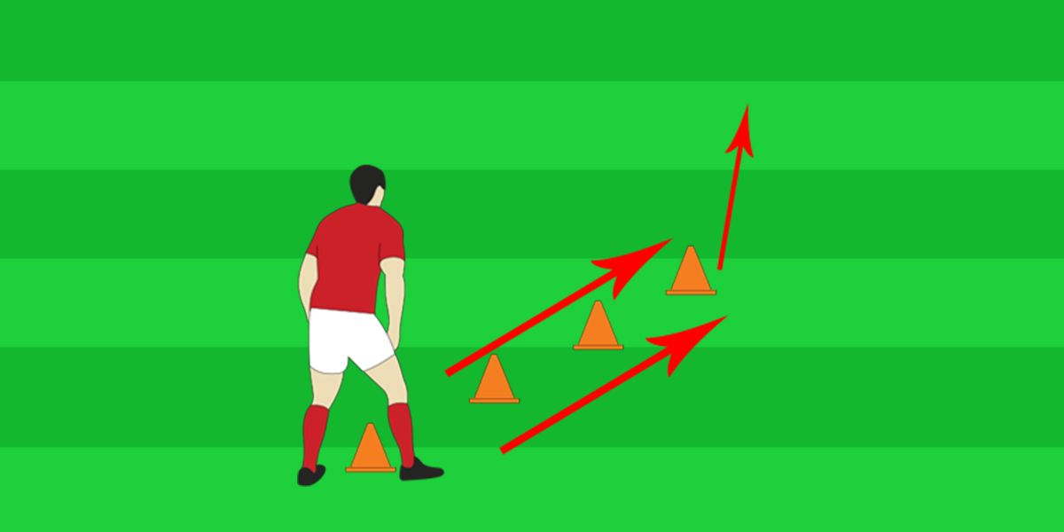 Quick Feet Rugby Foot each side - Defence - Under 13 Drills - Rugby Toolbox
